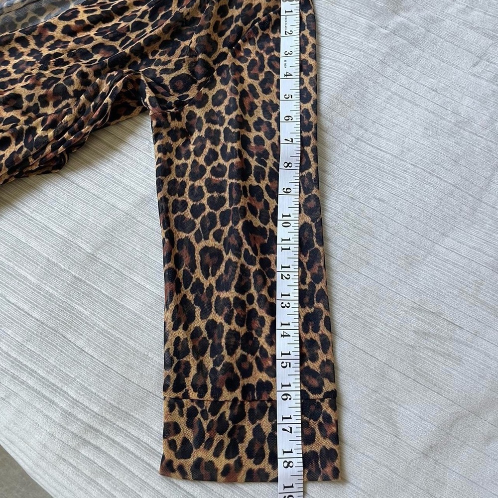 OHS Leopard Print Mesh Robe - Picture 5 of 8
